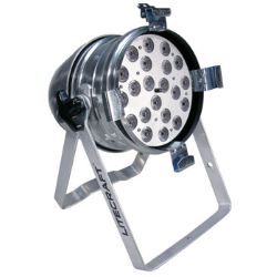 Litecraft LED PAR 64 AT3, 21x 3 W Multicolour LEDs, Short Nose, silber
