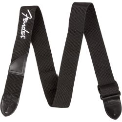 Fender Nylon-Gurt mit Logo Black/White