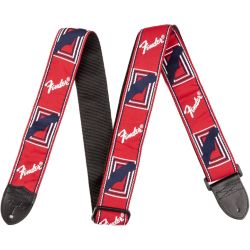 Fender Gurt Monogramm Red/White/Blue