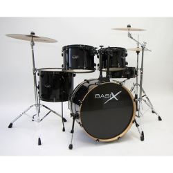Basix Xenon Drum Set 3 Black XE309-BK