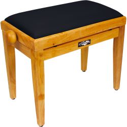KORN Klavierbank KB-20 Natur mt. SamtTOP SW