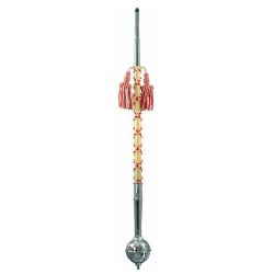 Sandner Tambourstab 115 cm rot-weiß