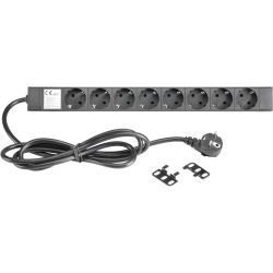 Adam Hall 87471 Steckdosenleiste 8-fach 19 Zoll