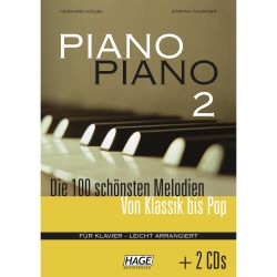 Hage - Piano Piano 2 leicht (+2 CD's) - f. Klavier