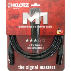 Klotz M1 XLR female / XLR male Neutrik 10m schwarz