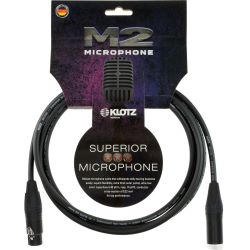 Klotz M2 XLR female / XLR male Neutrik 3m schwarz