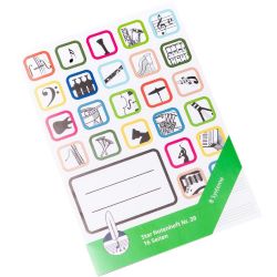 STAR 39 Notenheft A5 hoch 8 Systeme 16 Seiten