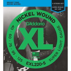 Daddario EXL220-5 Bassaiten 040-125