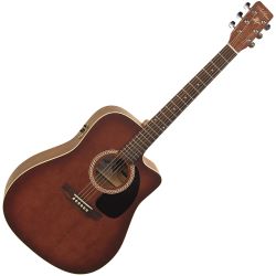 Art & Lutherie CW Cedar Antique Burst QI Westerngitarre