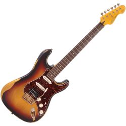 Vintage Icon V6HMRSB 3-Tone SB E-Gitarre