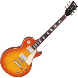 Vintage Reissued V100 HB Flamed Honey Burst E-Gitarre