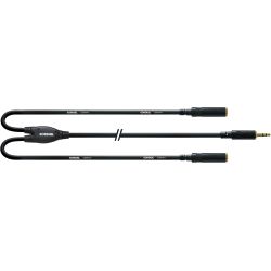 Cordial Klinke 3,5mm stereo / 2x Klinke Buchse 3,5mm stereo CFY 0,3 WYY