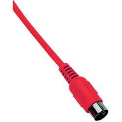 Adam Hall Kabel MIDI Kabel Economy 3m rot