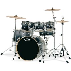 PDP by DW Drum-Set X7 Silver to Black Sparkle Fade