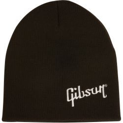 Gibson Mütze Beanie schwarz m. weißem Logo