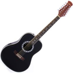 KORN Westerngitarre WG-12  Black 12-saitig B-Ware