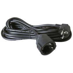 Netz-Verlängerungskabel 10m 3x1,5 schwarz