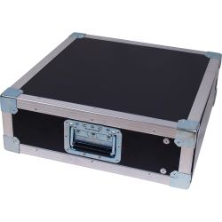 Casebau Rack mit Flachdeckelsystem 3 HE 45 cm tief