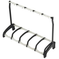 K&M 17515 Guardian 5-fach Gitarrenständer transparent