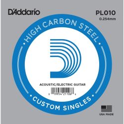 Daddario PL010 Einzelsaite 010 plain