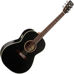 Art & Lutherie Folk Cedar Black QI Westerngitarre