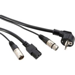 Adam Hall KXP 10 Strom und Mikrofonkabel Schuko-Netz & XLR 10 Meter