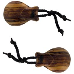 Gewa Kastagnetten Tigerholz mit Schnur