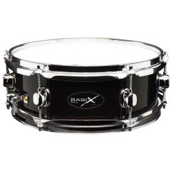 Basix Snare Drum Holz 12x4,5 Zoll schwarz