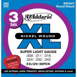 Daddario EXL120-3D Saitensatz Sonder-Edition