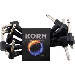 KORN Kabel ECO Patchkabel Set Mono-Winkelklinke 0,1 m