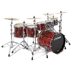 Sonor ProLite Drum Set PL 12 Studio 1 NM Red Tribal