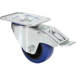 Adam Hall Lenkrolle 80mm Bluewheel und Feststeller
