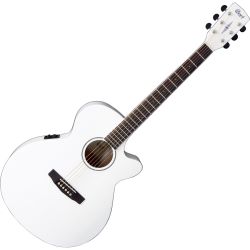 Cort SFX-1F Arctic White E-Akustikgitarre