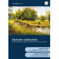 Deutscher Liederschatz scores2edit mit Vollversion Finale NotePad