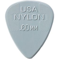 Dunlop Nylon Standard 0,60 hellgrau, 12er Pack