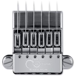 Evertune E-Gitarrensteg G-Style lang Chrom