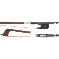 Gewa Bassbogen W. R. Wild Neusilber mit Stempel