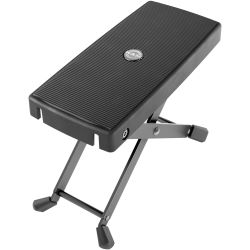 K&M 14640 Fußbank Aluminium - schwarz