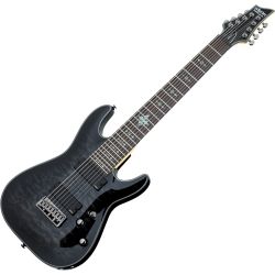 Schecter Damien Elite 8 See Thru Black E-Gitarre