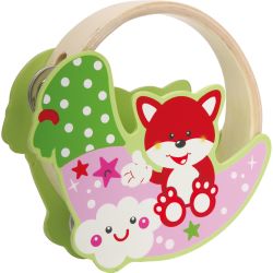 Legler Kinder-Tambourin 2er Pack Fuchs & Affe