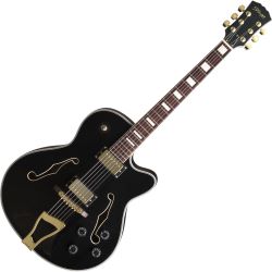 Stagg A-300 Jazz-Gitarre Black E-Gitarre