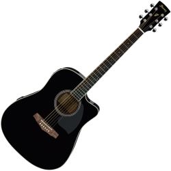 Ibanez PF15ECE-BK Westerngitarre