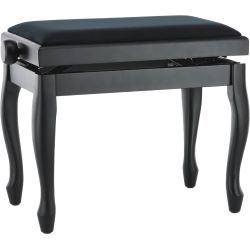 Gewa Klavierbank Deluxe Classic Schwarz matt
