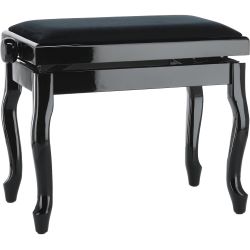 Gewa Klavierbank Deluxe Classic Schwarz hochglanz