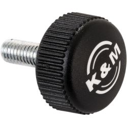 K&M Rändelschraube M6x22 schwarz m. Logo