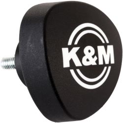 K&M Klemmschraube M8x21/38 schwarz m. Logo