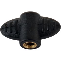 K&M Flügelmutter M5 schwarz