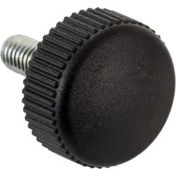 K&M Rändelschraube M6x22 schwarz