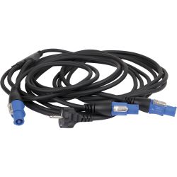 Showtec Schuko auf Powercon 3-Wege-Splitter