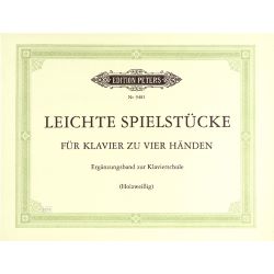 Edition Peters - Leichte Spielstücke für Klavier zu 4 Händen E. Holzweißig